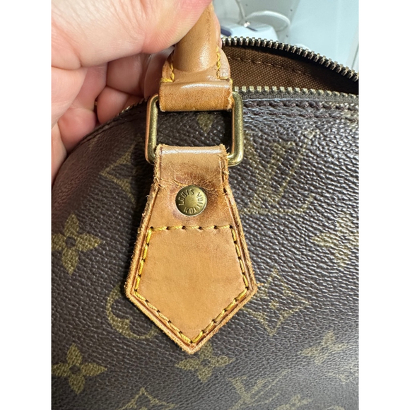 Women's Louis Vuitton Alma Handbag, 25, Brown - Picture 13 of 14